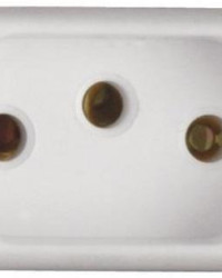 Detalhes do produto MÓDULO TOMADA 2P+T 10A 250V~ COR BRANCO - TRAMONTINA