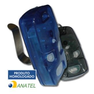 CONTROLE REMOTO 4 TECLAS - AZUL/FUMÊ LINEAR - HCS