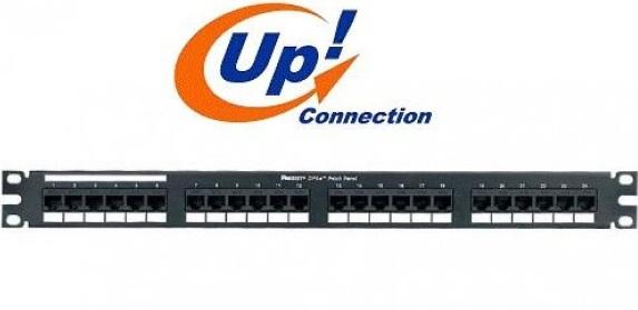 PATCH PANEL 24 PORTAS CAT6  - UP CONNECTION